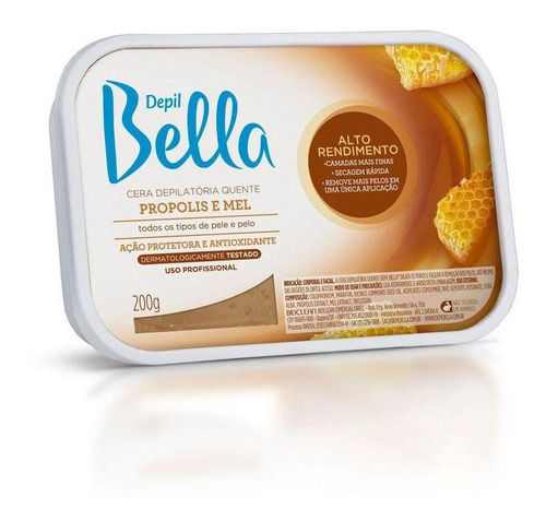 Cera Em Barra Depil Bella Propolis E Mel 200g