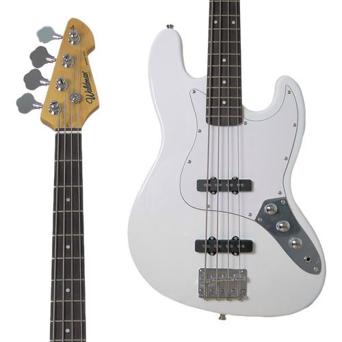 Baixo Waldman Jazz Bass Standard 4 Cordas Olimpic White