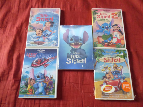 Paquete 5 Peliculas En Dvd Lilo Y Stitch Selladas De Fab