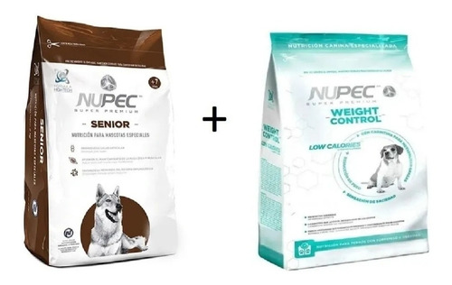Alimento Nupec Senior 15 Kg + Weight Control 15 Kg Pack