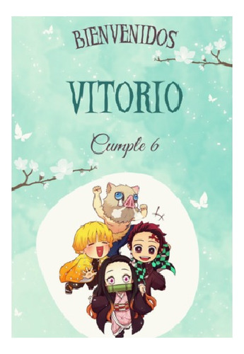 Kit Imprimible Demon Slayer Chibi (verde) - Personalizado