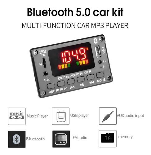 Placa Amplificadora De Audio Bluetooth / Usb Tienda Cod 2702