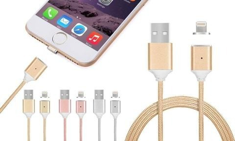 Cable Magnético 3 En 1 Lightning iPhone, Tipo C Y Micro Usb