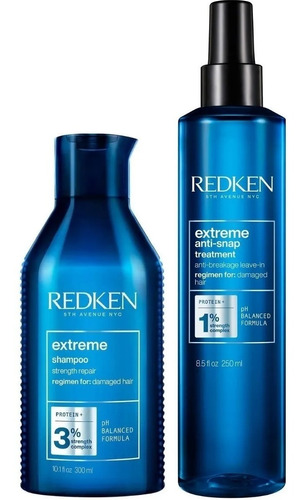 Shampoo Extreme 300ml Reparador+crema Anti Snap 250ml Redken