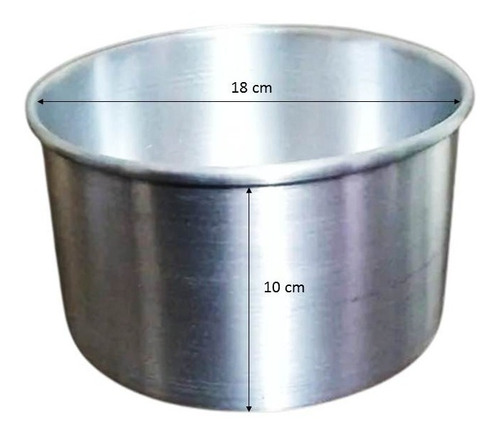 Molde Desmontable Aluminio 18 Cm  Panes De Pascua Y Queques