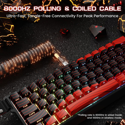 Teclado Mecánico Mambasnake X60he--60% Switch Magnético 8khz