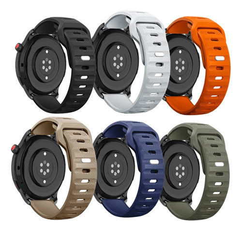 6 Correas Para Amazfit Gtr Gts Bip Pro 4 3 2 Mini 22 Mm 20 M