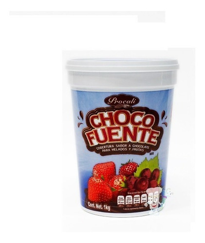 1 Kg Cobertura De Chocolate Para Helados Y Frutas Procali
