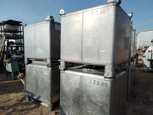 Contenedor Metálico 1,300 Lts, De Acero Inoxidable (Usado)