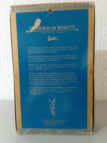 Barbie Diosas Clasicas Colección Diosa De La Belleza (Usado)