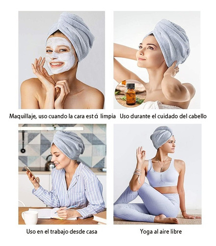 De Toallas De Microfibra De Rápido Secado Para Cabello 3much