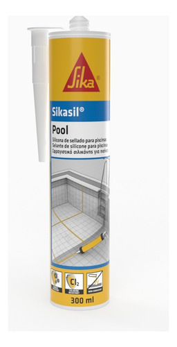 Sika Sellador Silicón Albercas Sikasil Pool Transparante 300