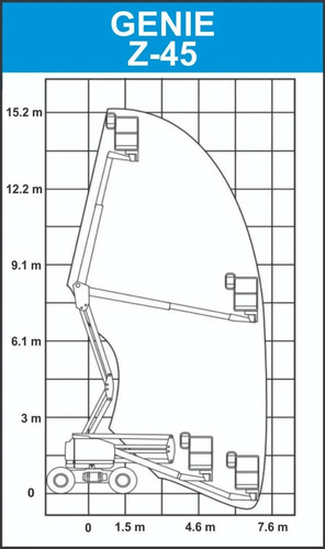 Plataforma Elevatória Genie Z-45 - 2617 - Diesel