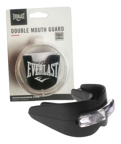 Protector Bucal Doble Everlast Boxeo Mma Con Estuche Deporte