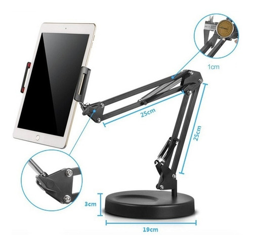 Imagen 3 de 3 de Base Holder De Escritorio Para Tableta