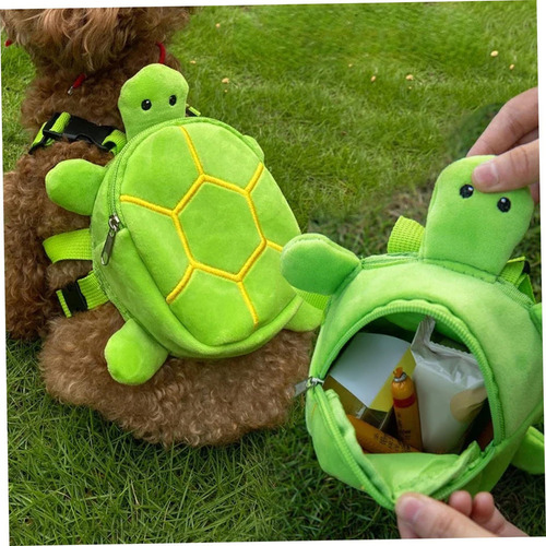 Mochila Para Perros Arnés Forma Tortuga Transpirable
