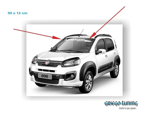 Adhesivo Parabrisas Fiat Uno / Attractive / Way / Sporting 