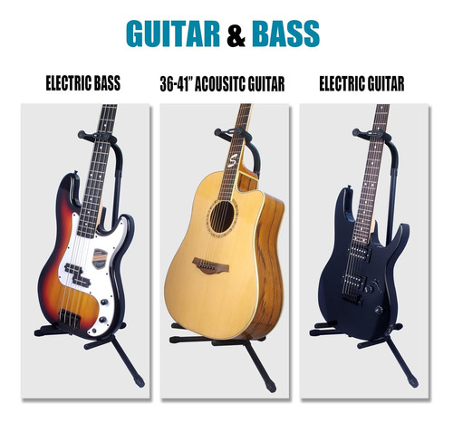 Gleam Soporte De Guitarra - Ajustable Para Guitarras Eléc...