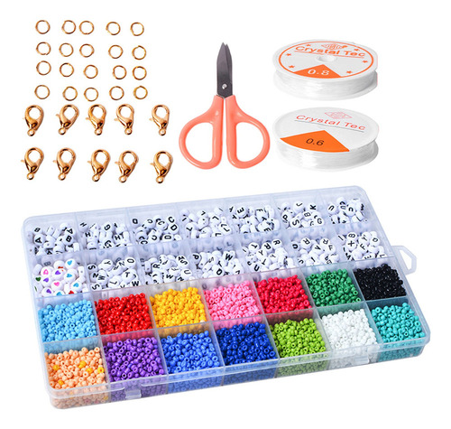 S 4000pcs 3mm Perlas De Semillas De Vidrio Para Hacer Joyas