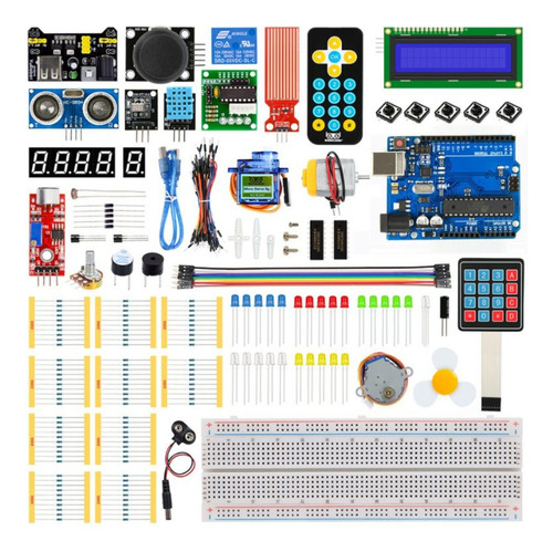 Kit Uno R3 Avançado Arduino Compatível - 256 Peças