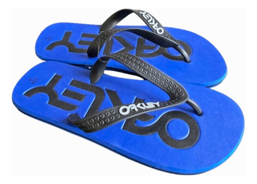 Sandalias Oakley Flip Flop Color Azul Talla 27 Mx O 9 Us (Usado)