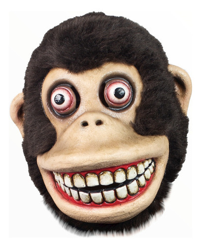 Máscara Jolly Chimp El Mono De Los Platillos Monkey Shines Color Caf