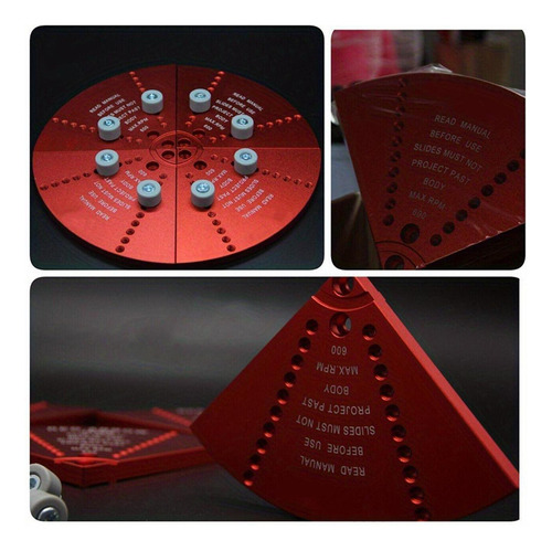 Cole Jaw Set Mandriles De Torno De Madera Para Torneado Rojo