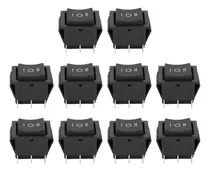 Comprar 10 Interruptores Basculantes Kcd4 De 6 Pines De Plástico Neg