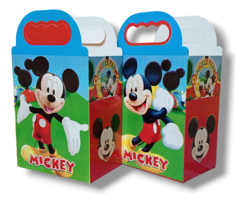 Mickey Mouse Pack 30 Cajas Dulceras Para Cumpleaños.