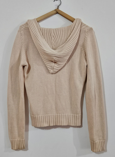 Sweater Zara Mujer Talle M/ L Con Capucha Importado Algodón (Usado)