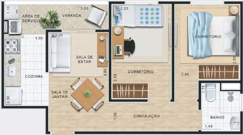 Imagem 18 de 20 de Apartamento À Venda No Bairro Jardim Três Irmãos - Taboão Da Serra/sp - O-23925-39645