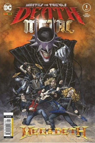 Noites De Trevas: Death Metal Vol. 1: Capa Variante - Megadeth, De Greg Capullo; James Tynion Iv; Riley Rossmo; Scott Snyder., Vol. 1. Editora Panini, Capa Mole, Edição 1 Em Português, 2021