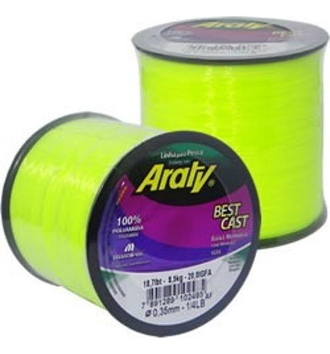 Linha Pesca Araty Best Cast 100 Gramas 0,60 Mm Unitário