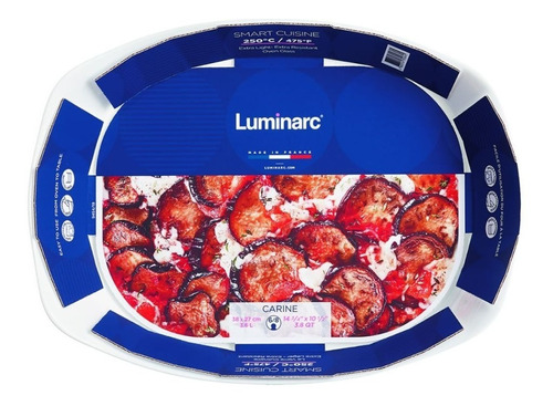 Fuente Asadera Rectangular Luminarc Smart Cuisine 38 Cm