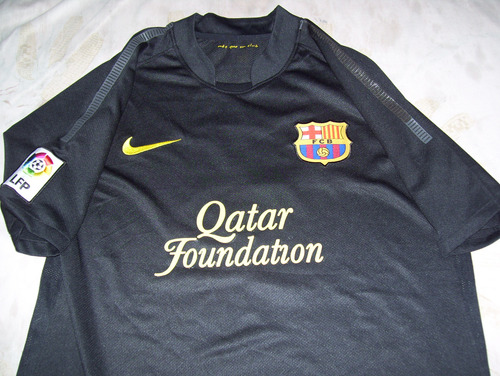 Barcelona De España Hermosa Nike Negra 2011 #8 Iniesta (Usado)