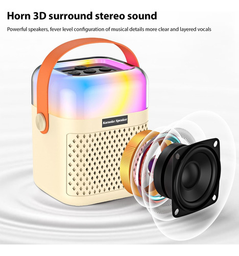 Máquina De Karaoke Con 2 Micrófo Inalámbricos Altavoz Equipo