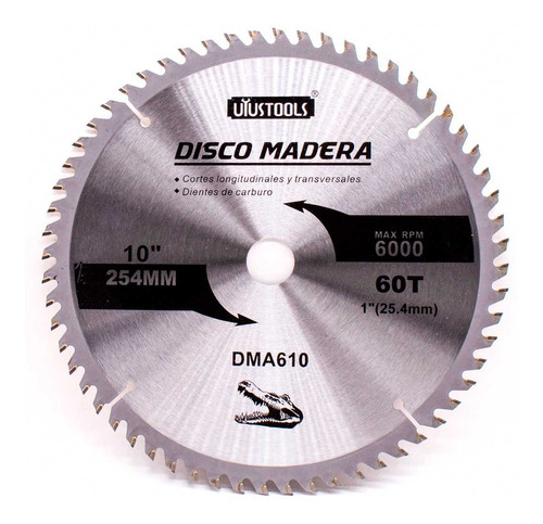 Disco Corte Madera 10 60d Uyustools Dma610