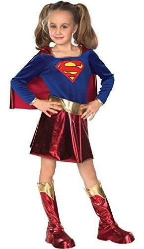 Disfraz Talla Small Para Niña De Supergirl Dc Super