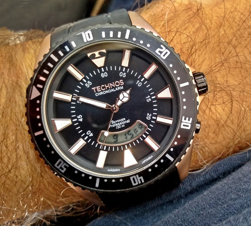 Imagem 6 de 10 de Relógio Technos Skydiver 150mts T205jj/4p Garantia-1ano Nfe