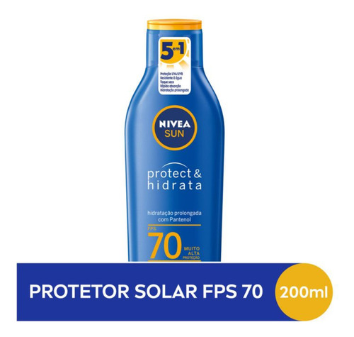 Protetor Solar Sun Protect & Hidrata Fps70 200ml Nivea