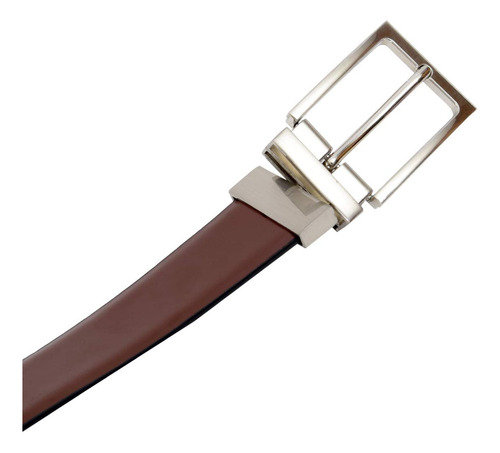 Cinturón Reversible Para Hombre De 34 Mm De Piel Reversible
