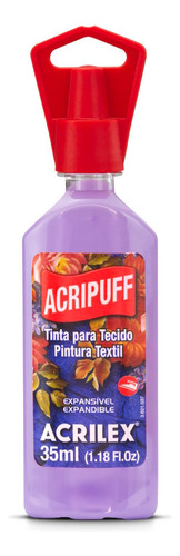 Acripuff 35ml Acrilex - Tinta Para Expansão A Calor Cor 528-lilas