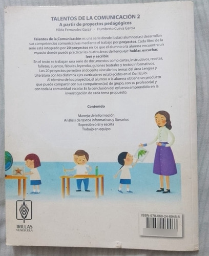 Libro Talentos De La Comunicación 2 Grado Editorial Trillas