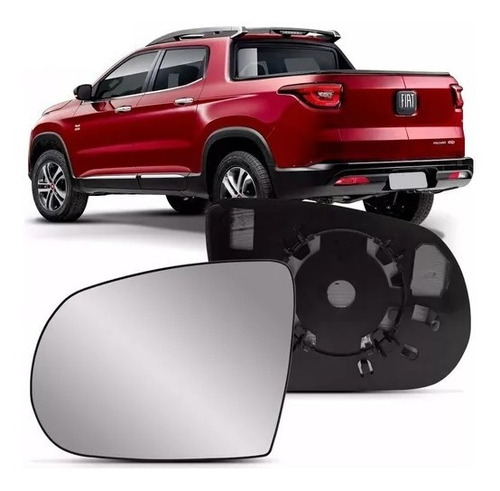 Lente Espelho Retrovisor Fiat Toro - Com Base