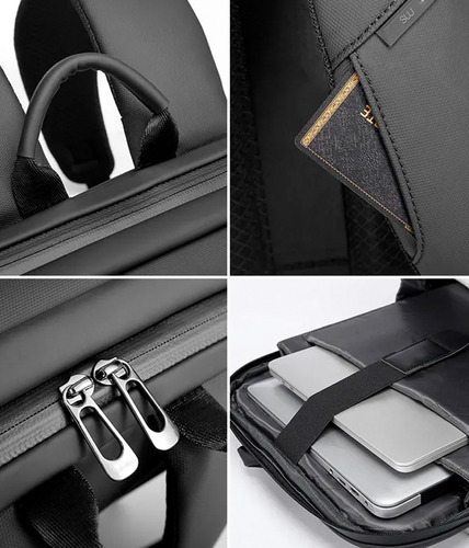 Mochila Bolsa Premium Executiva Notebook 14 Impermeável Preto