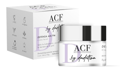 Acf By Dadatina Crema Facial Defensa Am/pm Humectante Momento De Aplicación Día/noche Tipo De Piel Todo Tipo De Piel