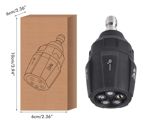 Boquilla De Limpieza De Alta Presión G De 1/4 Pulgada Boquil