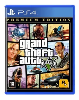 Jogo Gta 5 Grand Theft Auto V Premium Edition Ps4 Lacrado