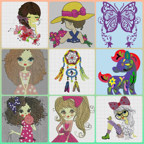 Pack Digital Vip #07 Matrices Ponchados Para Bordados R007