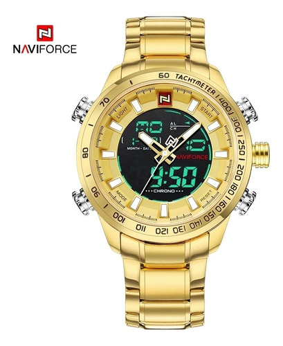 Relógio Masculino Esportivo Naviforce Nf9093 Prova D'agua